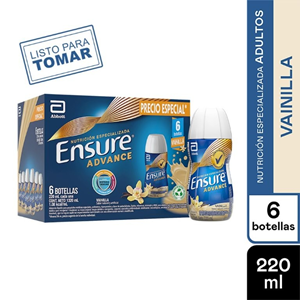 Ensure Advance Liq Vainilla Bot Pack 6 X 220 Ml P/especial - Sin Asignar