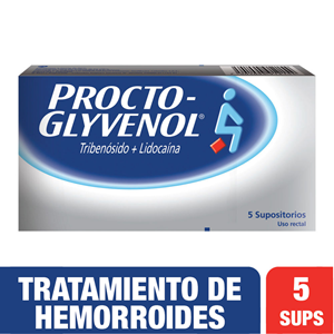 Procto Glyvenol X 5 Supositorios - Procto Glyvenol