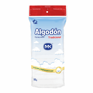 Algodon Zig Zag M-k X 50 Gramos - Zig  Zag