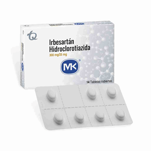 Irbesartan Hct M-k 300/25 Mg X 14 Tabletas - Irbesartan  Mk