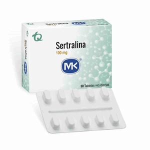 Sertralina Mk 100 Mg Caja X 30 Tabletas Cubiertas - Sin Asignar