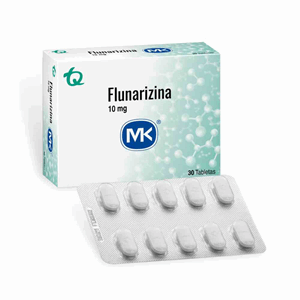 Flunarizina M-k 10 Mg Caja X 30 Tabletas - Sin Asignar