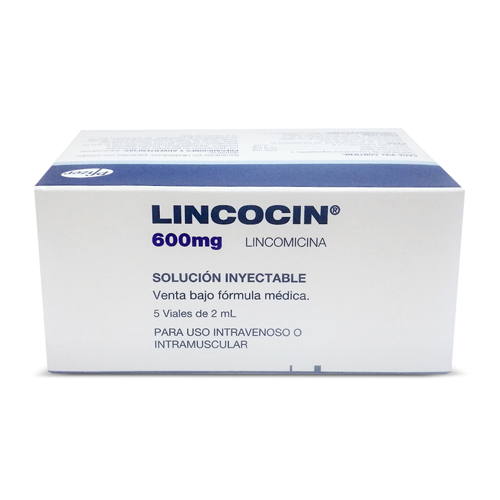 Lincocin 600 Mg Solucion Inyectable Caja X 5 Ampollas De 2 Ml - Lincocin