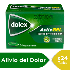 Dolex Activgel 500 Mg Frasco X 24 Capsulas Liquidas - Dolex