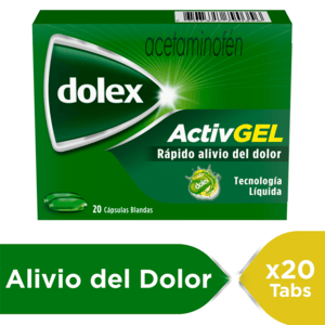 Dolex Activgel 500 Mg Caja X 20 Capsulas Liquidas - Dolex
