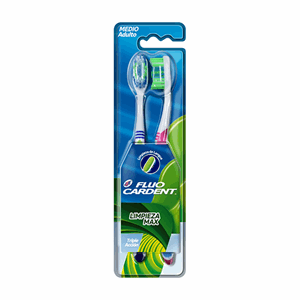 Cepillo Dental Fluocardent Limpieza Max Pack X 2 Unds - Fluocardent