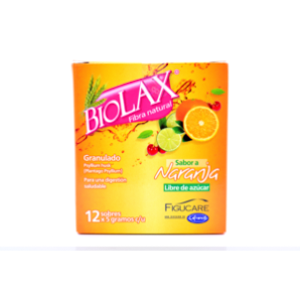 Biolax Fibra Natural Naranja X 12 Sobres (197187) - Biolax