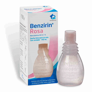 Benzirin Rosa Ducha Vag Con Rociador X 140 Ml - Benzirin