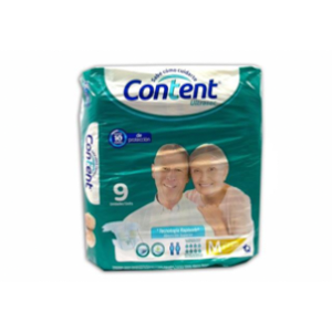 Pañales Content Ultrasec Talla M X 9 Unidades - Content