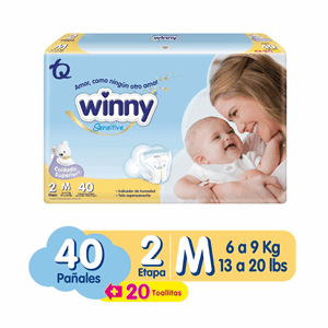 Winny Panal Sensitive Et- 2 M X 40 Ui (gtis Toallitas Gold X 20 Und) - Sin Asignar