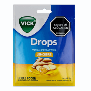 Vick Drops Jengibre Sobre X 20 Pastillas De 1.8 Gr - Sin Asignar