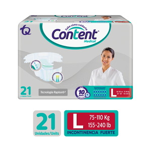Content Medical L Pañal Bolsa X 21 Unds - Sin Asignar