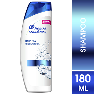 Shampoo Head And Shoulders Limpieza Renovadora Frasco X 180 Ml - Head And Shoulders