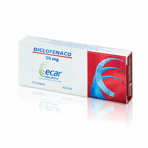 Diclofenaco Ecar 50 Mg Caja X 20 Grageas - Sin Asignar