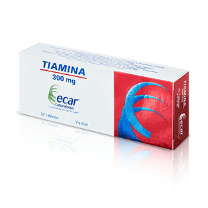Tiamina Ecar 300 Mg Caja X 30 Tabletas - Sin Asignar