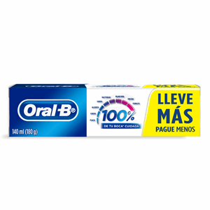 Oral-b Crem 100% X 140 Ml (180 Gr) Lleve Mas Pague Menos - Sin Asignar