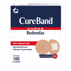 Cure-band Premium X 100 Curitas Redondas - Cure  Band