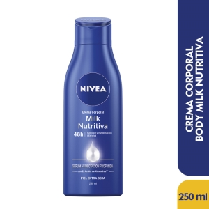 Crema Corporal Nivea Body Milk Nutritiva Piel Extra Seca Frasco X 250 Ml - Nivea