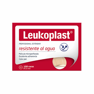 Leukoplast Curas Prof Estandar C/piel Redondas X 100 Unds Resist Al Agua - Sin Asignar