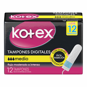 Kotex Tampon Medio Digital X 12 Unds - Sin Asignar