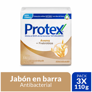 Jabon Protex Avena 3 X 110 G (precio Especial) - Protex