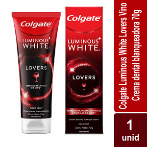 Colgate Crema Luminous White Lovers Cold Mint X 70 Gr (manchas De Vino) - Sin Asignar