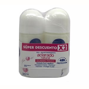 Nivea Deo Aclarado Natural Roll-on 2 X 50 Ml - Sin Asignar