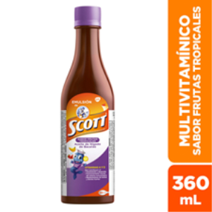 Emulsion De Scott F Trop Sabor Frutas Tropicales Frasco X 360 Ml - Scott