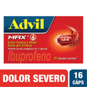 Advil Max 400 Mg Caja X 16 Capsulas Liquidas - Advil
