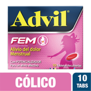 Advil Fem 400 / 65 Mg Caja X 10 Tabletas Recubiertas - Advil