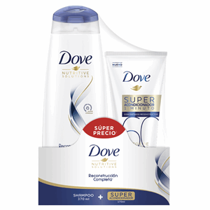 Dove Shampoo Reconstr Completa X 370 Ml+acond 1 Minuto X 170 Ml (super Pack) - Sin Asignar