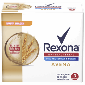 Rexona Jabon Antibac Avena Tripack X 110 Gr C/u - Sin Asignar