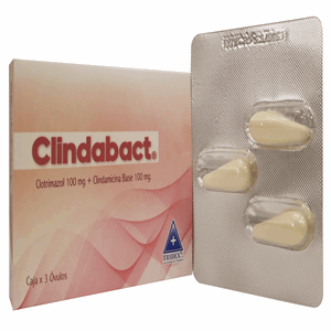 Clindabact 100 / 100 Mg Caja X 3 Ovulos - Clindabact 
