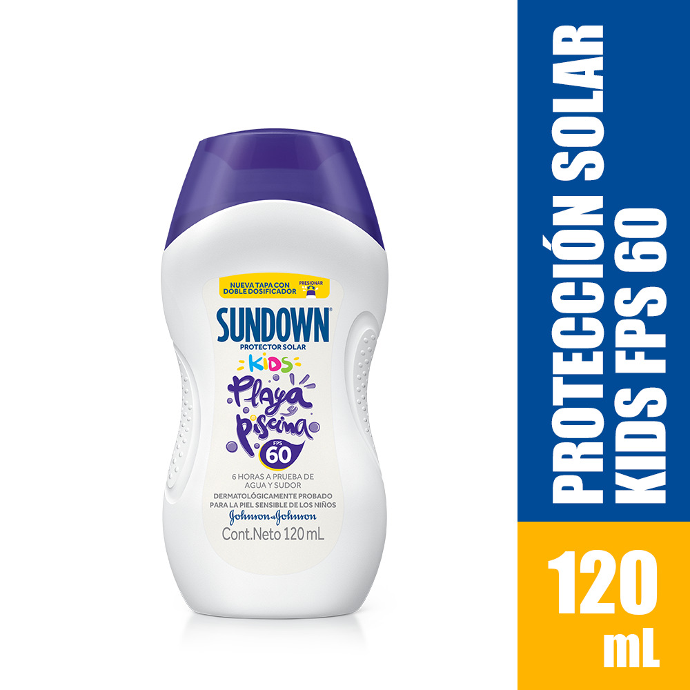 Sundown Bloq Solar Kids Spf 60 X 120 Ml. - J&j