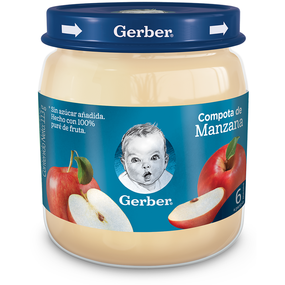 Compota Gerber Manzana Frasco X 113 G - Gerber