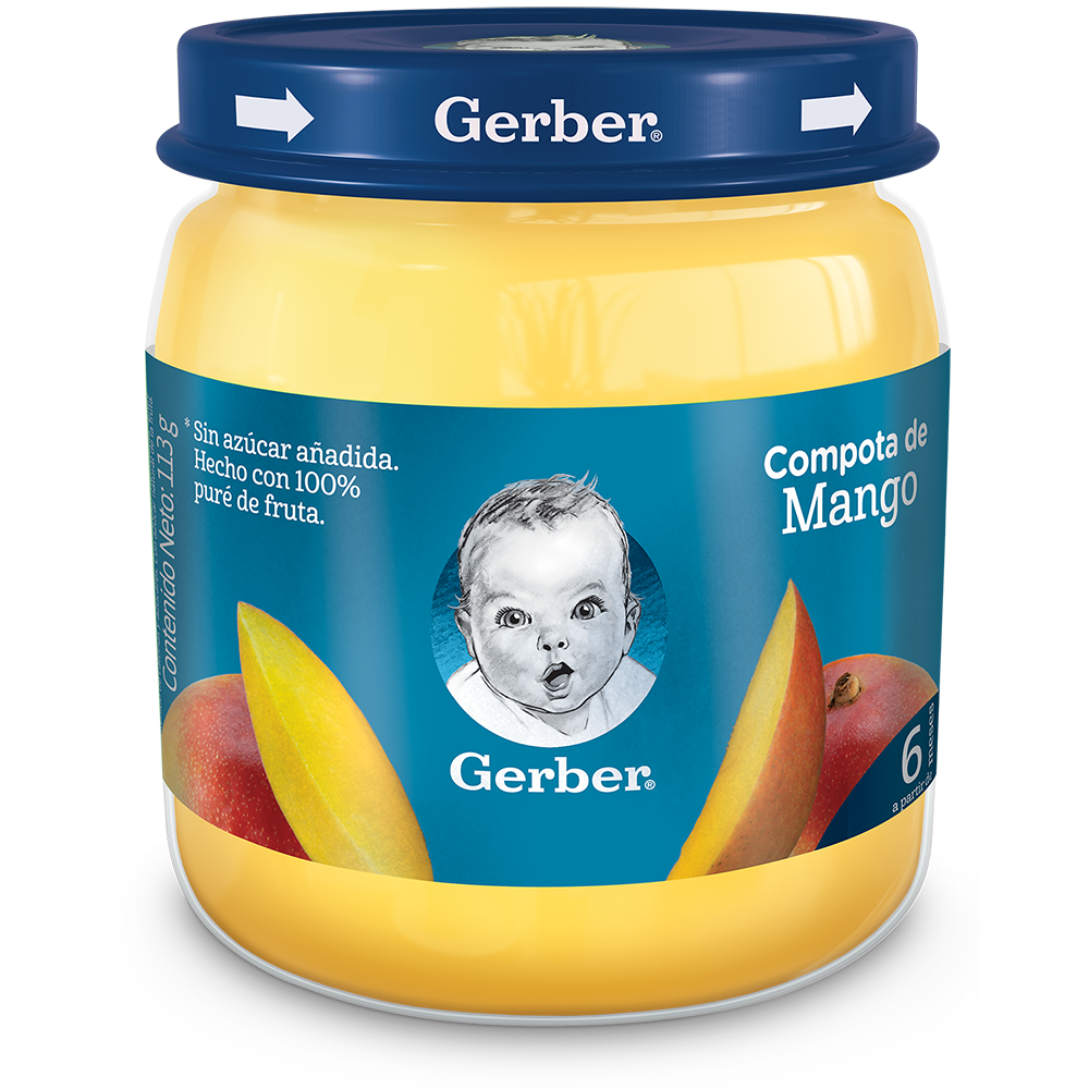 Compota Gerber Mango Frasco X 113 G - Gerber