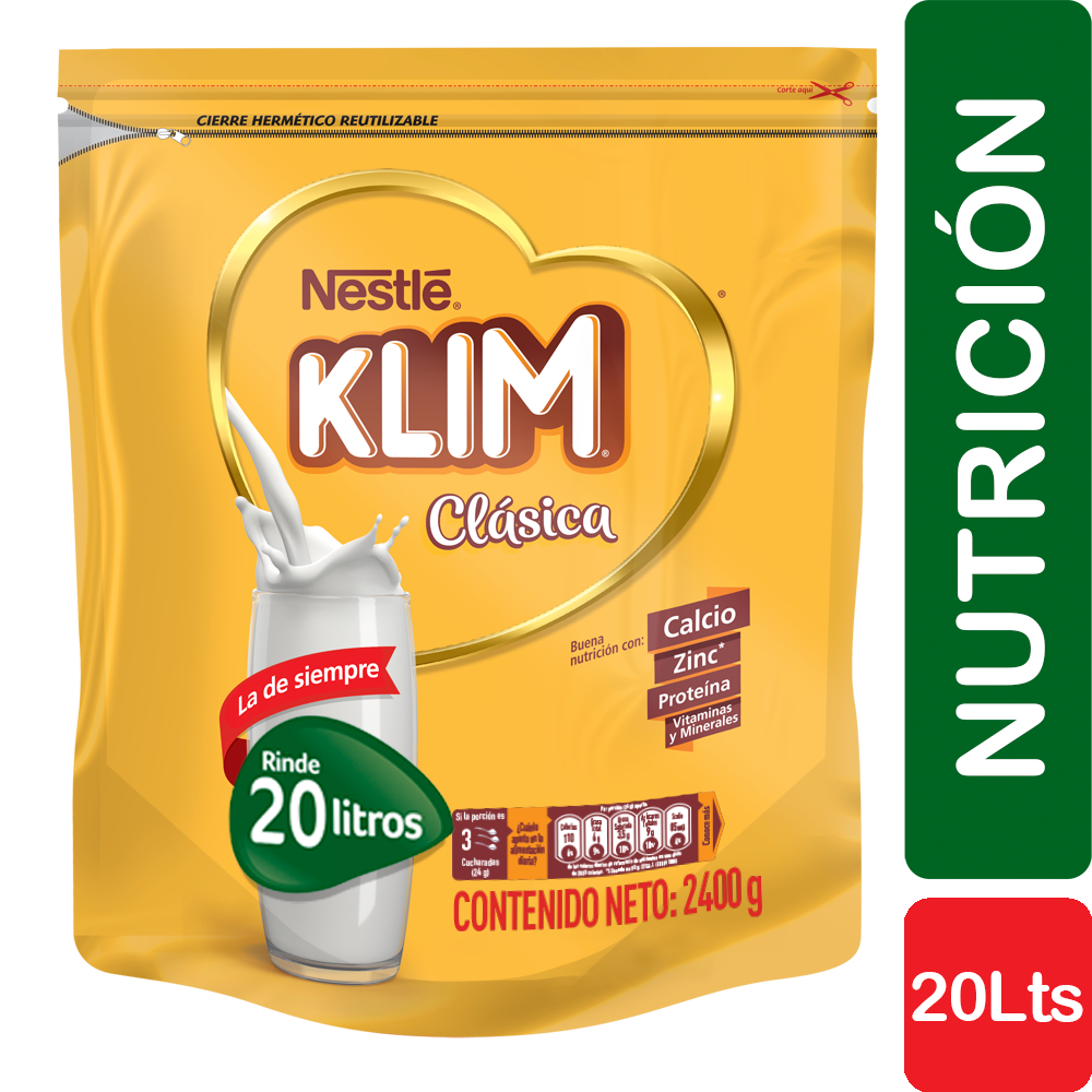 Klim Clasica Fortificada Instanea Bolsa X 2400 Gr - Klim