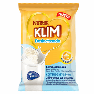 Klim Deslactosada Semidescremada Bolsa X 840 Gr - Sin Asignar