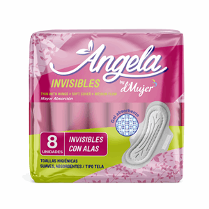 Angela Invisibles C/alas Tela T/algodon X 8 Toallas - Sin Asignar