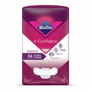 Nosotras Protec Diarios V-confident Extra-largo Bolsa X 36 Unds - Sin Asignar