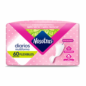 Nosotras Protec Diarios Flexibles X 60 Unds - Sin Asignar