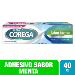 Corega Ultra Crema Adhesiva Sabor Menta X 40 G - Corega