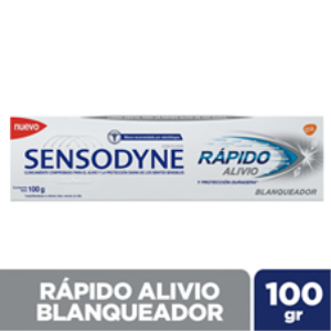 Crema Dental Sensodyne Rapido Alivio Blanqueador Tubo X 100 G - Sensodyne
