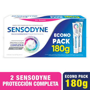 Sensodyne Crema Proteccion Completa+ Econo Pack X 180 Gr (2 Tubos X 90 Gr) - Sin Asignar
