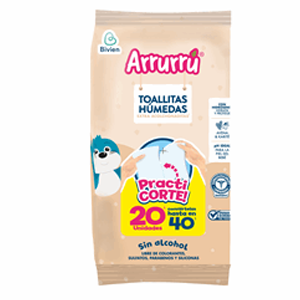 Arrurru Bivien Toallitas Humedas Extra Acolchonad Avena & Karite X 20 Und Pra - Arrurru