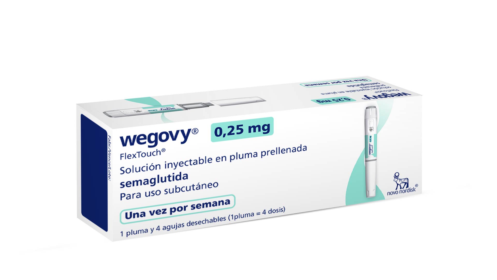 semaglutide 0.25 mg precio WEGOVY 0.25 MG/DOSIS SOL INY SC CAJA X 1 PLUMA PRELL X 1.5 ML [4 Dosis 0.68  MG/