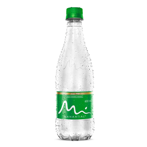 Agua Manantial Con Gas Pet Botella X 600 Ml - Manantial