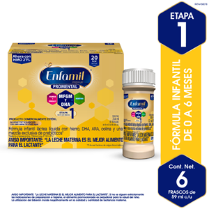 Enfamil Premium Promental 1 Nursette Liq C/hmo 2´fl Caja X 6 Fcos De 59 Ml (2oz - Sin Asignar
