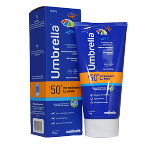 Umbrella Muy Resistente Al Agua Spf 50+ Tubo X 170 Gr - Sin Asignar
