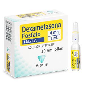 Dexametasona Vitalis 4 Mg/ml X 10 Ampollas. (241821) - Dexametasona  Vitalis